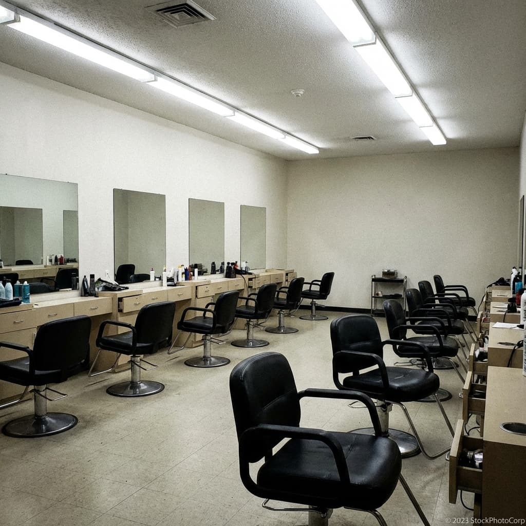 Generic salon stock photo showing lack of brand identity